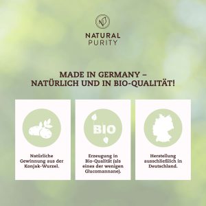 Glucomannan Made in Germany Bio Qualität Übersicht